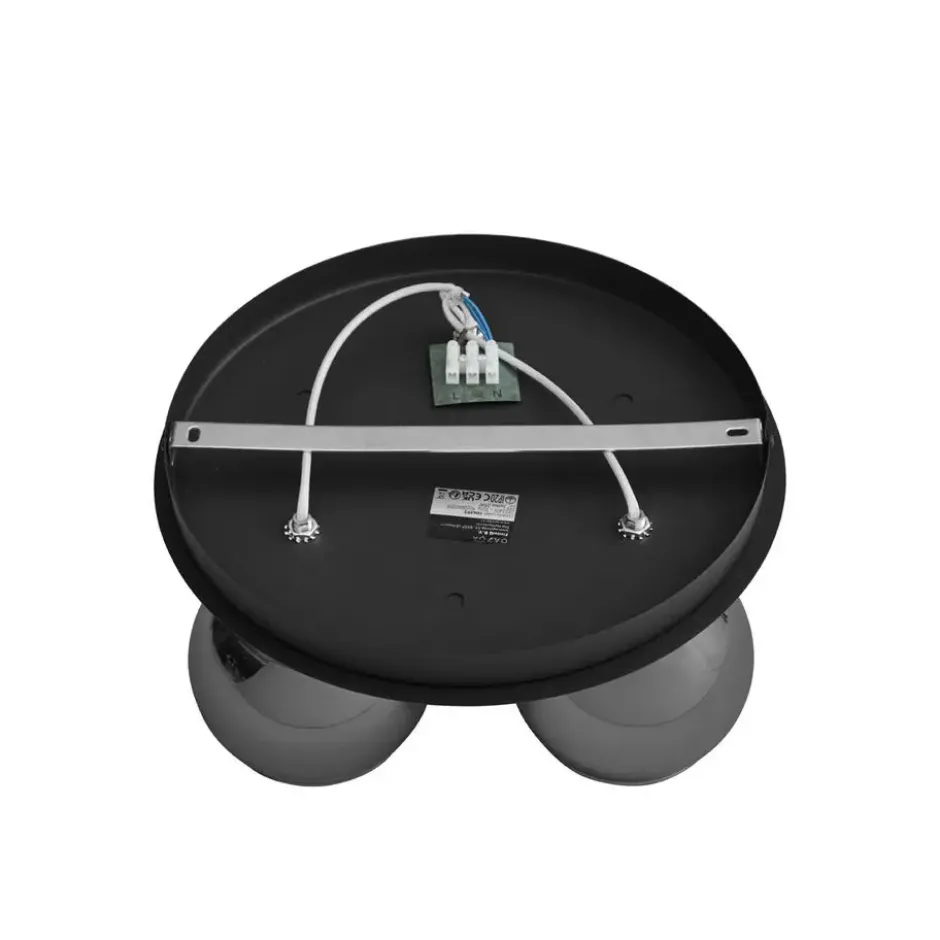 Qazqa plafondlamp vidro grijs e27