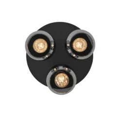 Qazqa plafondlamp vidro grijs e27
