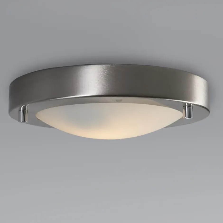 Qazqa plafondlamp yuma zilverkleurig g9
