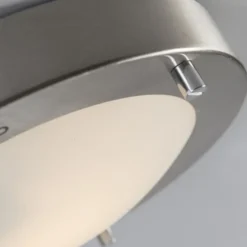 Qazqa plafondlamp yuma zilverkleurig g9
