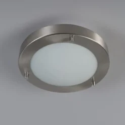 Qazqa plafondlamp yuma zilverkleurig g9