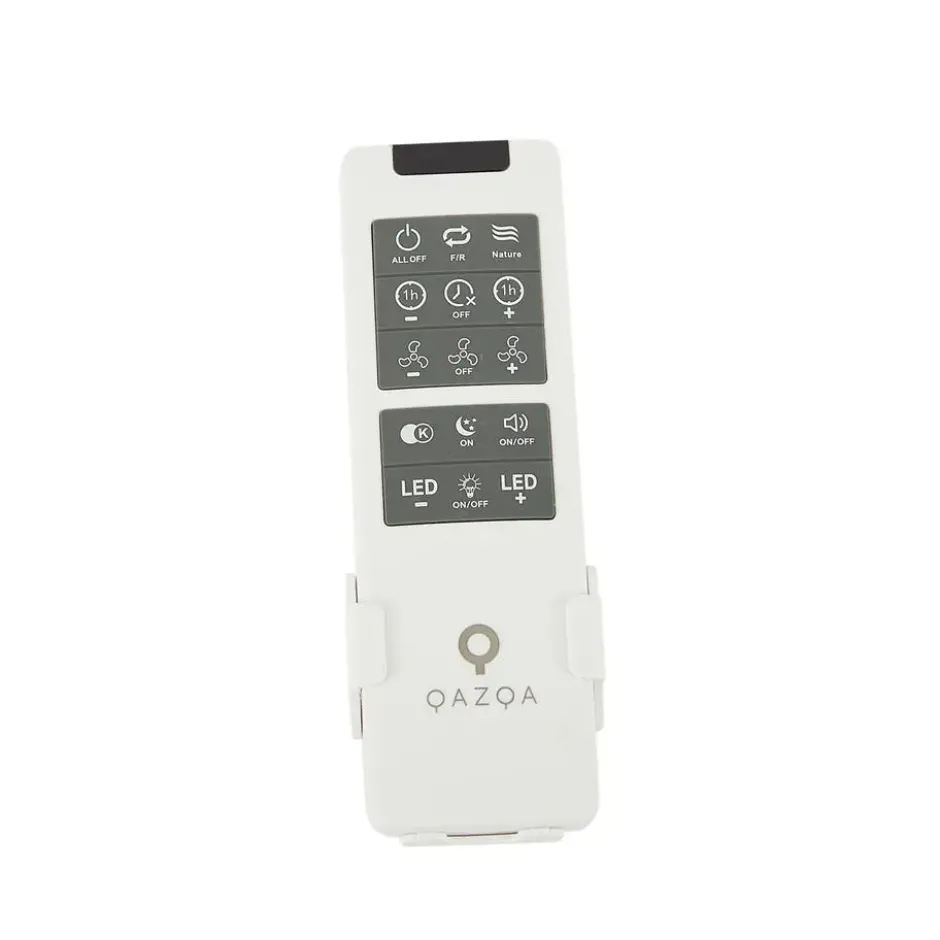 Qazqa plafondventilator climo beige geïntegreerde led