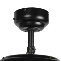 Qazqa plafondventilator magna licht88 zwart e27