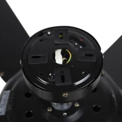 Qazqa plafondventilator magna licht88 zwart e27