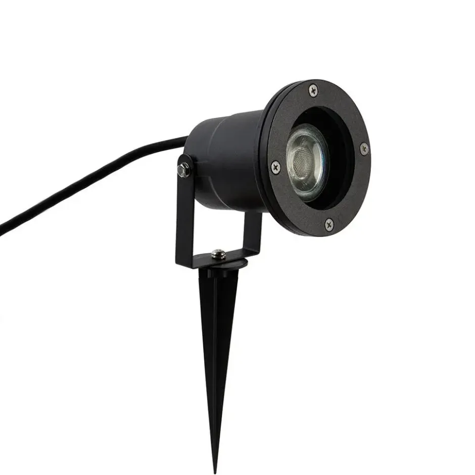 Qazqa prikspot basic zwart gu10