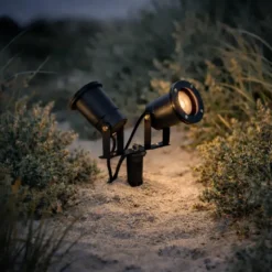 Qazqa prikspot basic zwart gu10