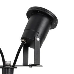 Qazqa prikspot basic zwart gu10
