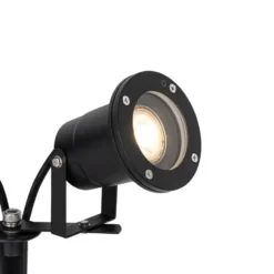 Qazqa prikspot basic zwart gu10