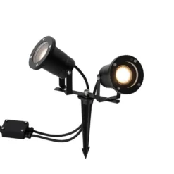 Qazqa prikspot basic zwart gu10