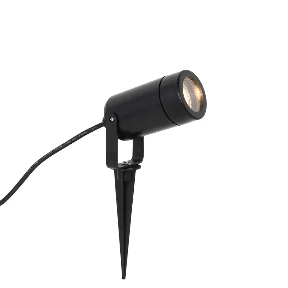 Qazqa prikspot solo eco zwart gu10