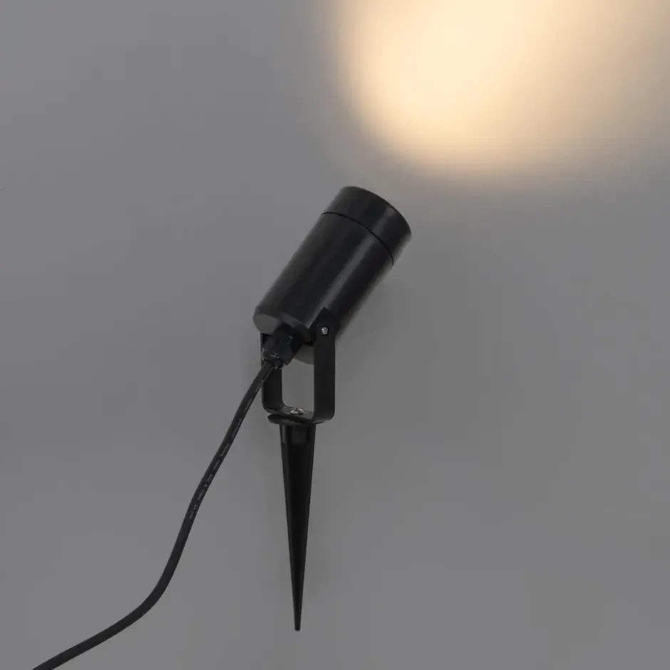 Qazqa prikspot solo eco zwart gu10