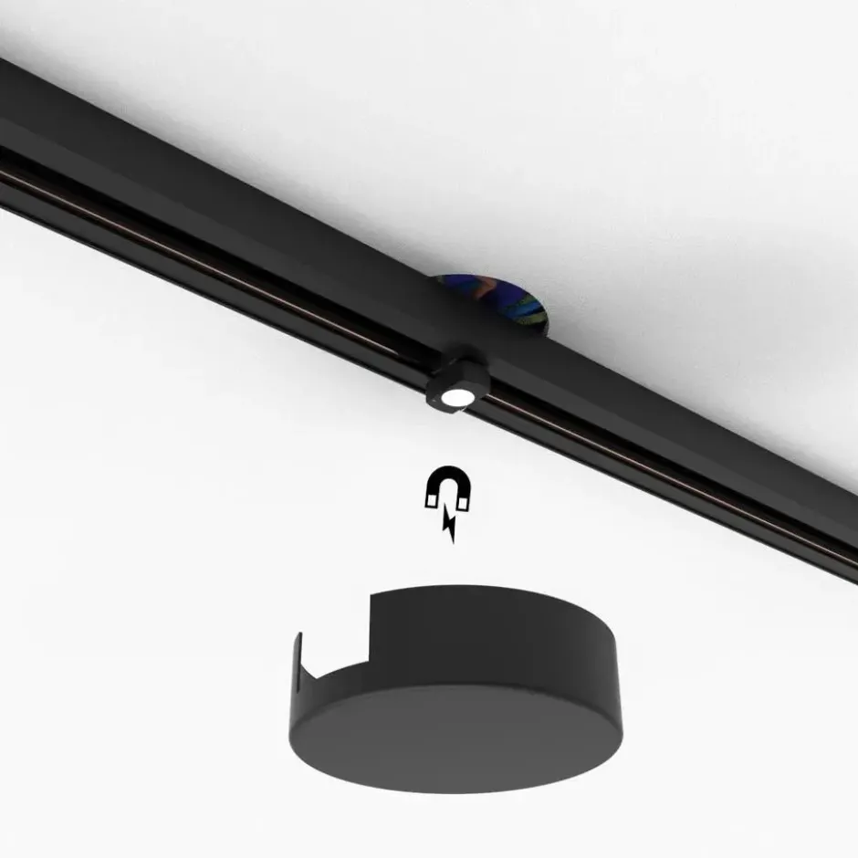 Qazqa railverlichting accessoire iconic zwart
