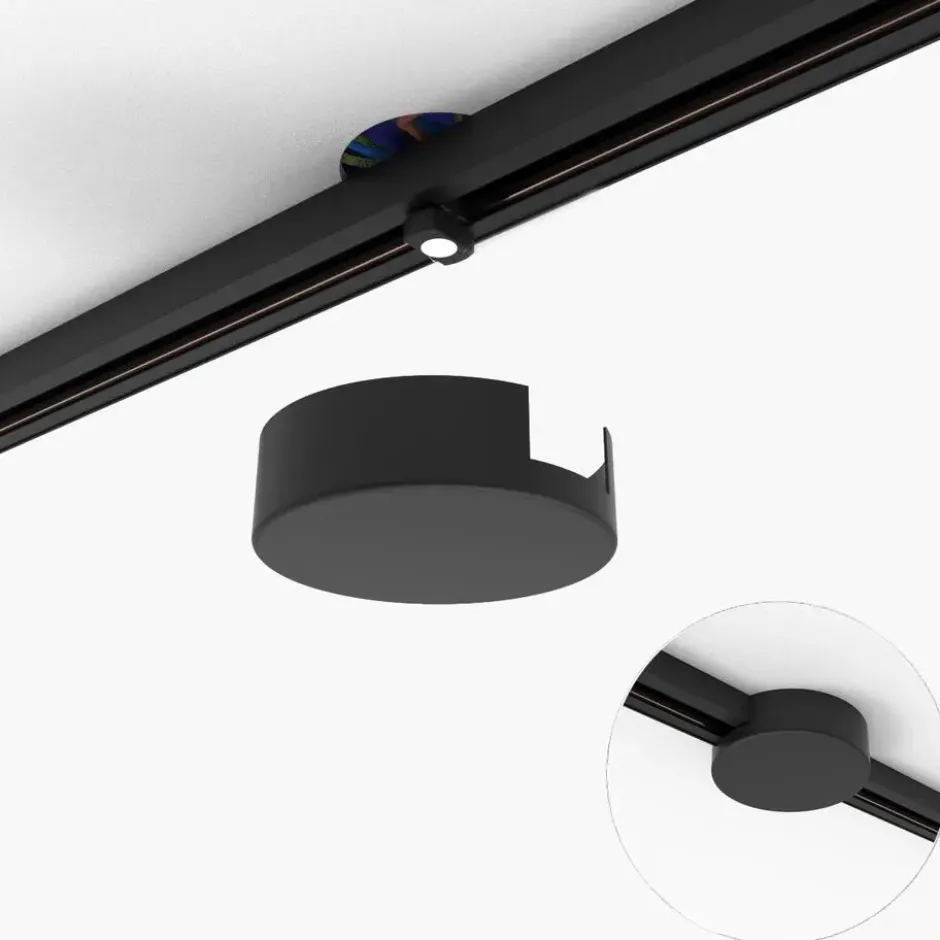 Qazqa railverlichting accessoire iconic zwart
