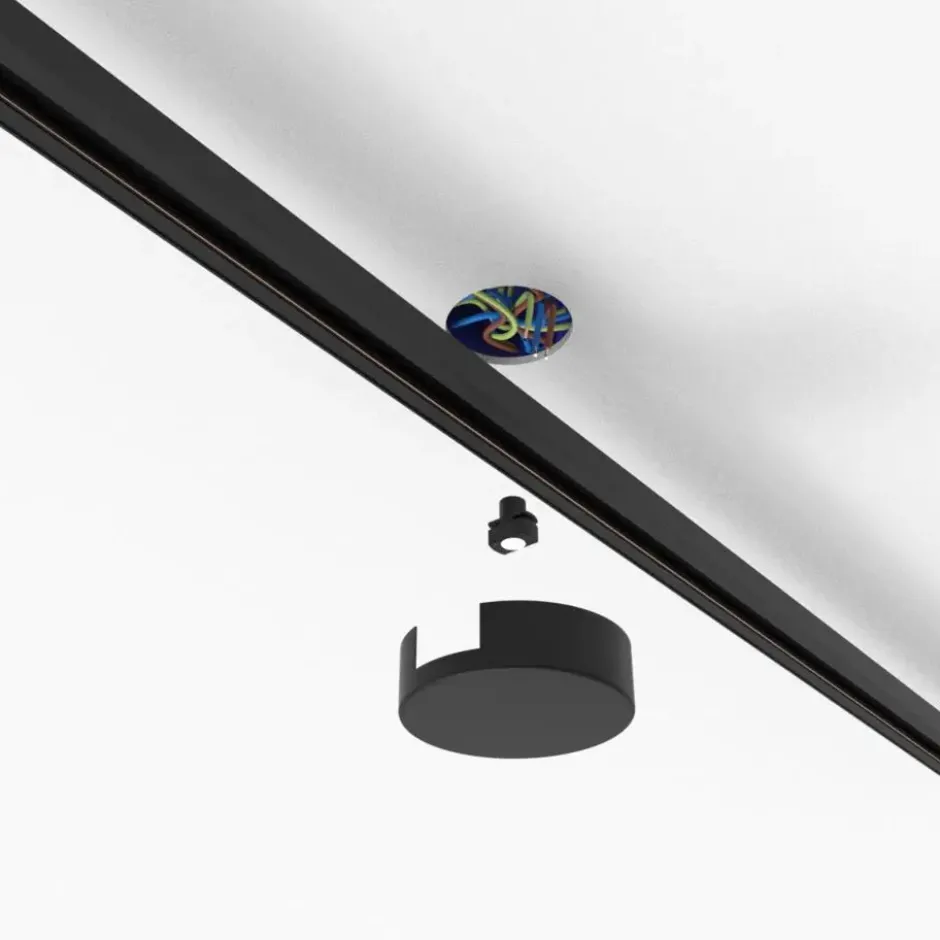 Qazqa railverlichting accessoire iconic zwart