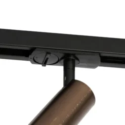 Qazqa railverlichting iconic jeana luxe bronskleurig gu10