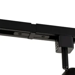 Qazqa railverlichting set iconic jeana zwart gu10