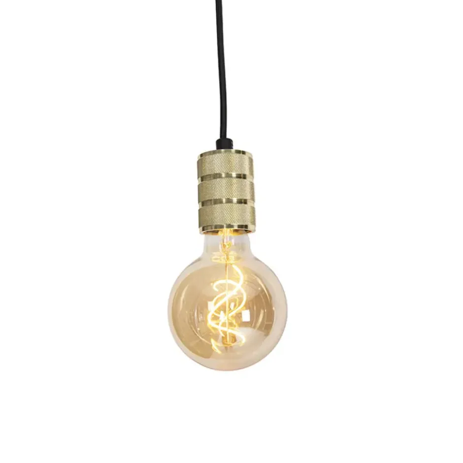 Qazqa railverlichting set iconic cavalux jeana goudkleurig gu10