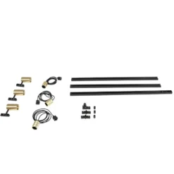 Qazqa railverlichting set iconic cavalux jeana goudkleurig gu10