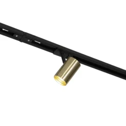 Qazqa railverlichting set iconic cavalux jeana goudkleurig gu10