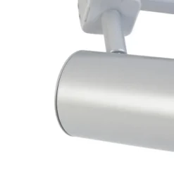 Qazqa railverlichting set iconic yade zilverkleurig gu10