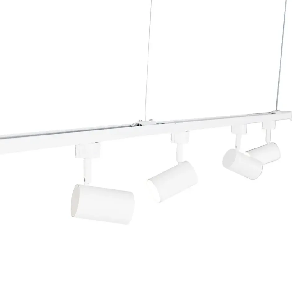 Qazqa railverlichting set iconic jeana wit gu10