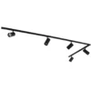Qazqa railverlichting set iconic jeana zwart gu10