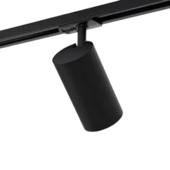 Qazqa railverlichting set iconic jeana zwart gu10