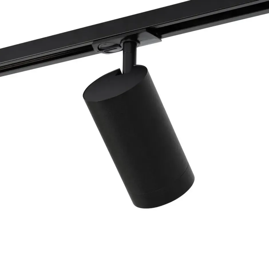 Qazqa railverlichting set iconic jeana zwart gu10
