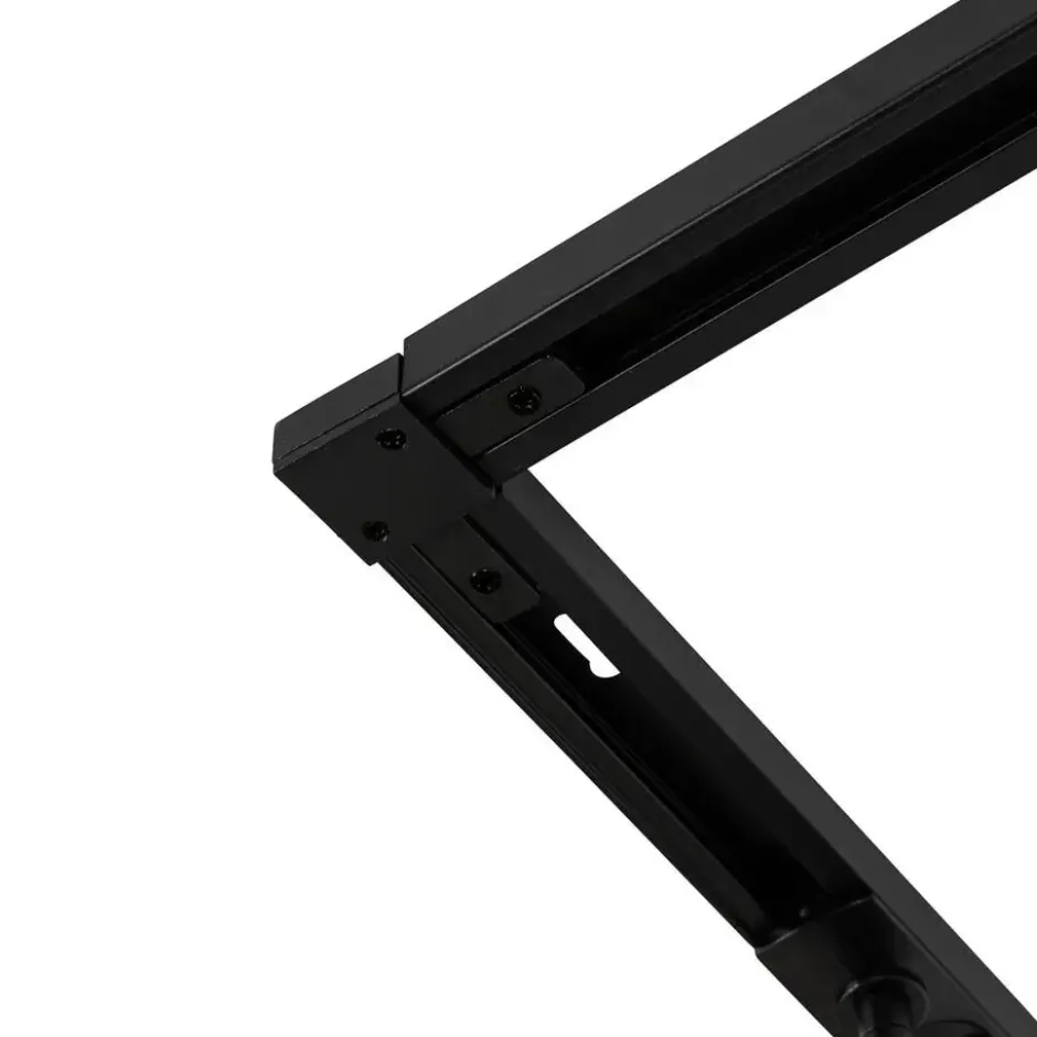 Qazqa railverlichting set iconic jeana zwart gu10