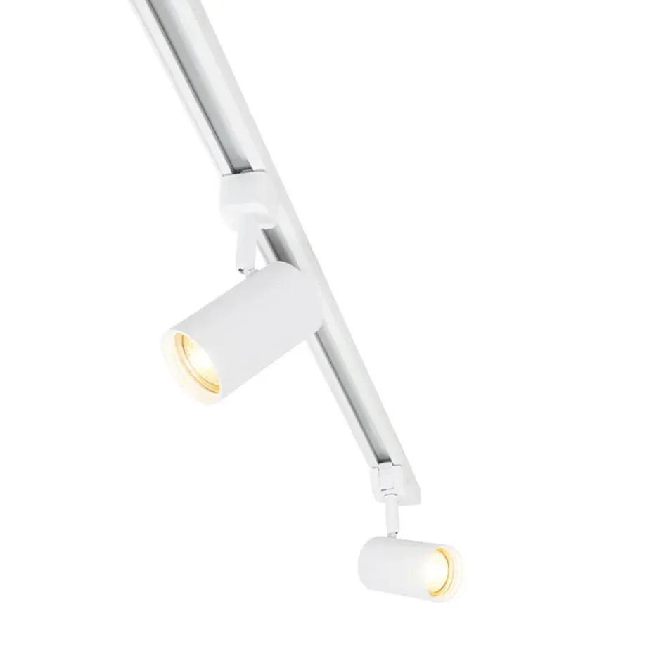 Qazqa railverlichting set iconic jeana wit gu10