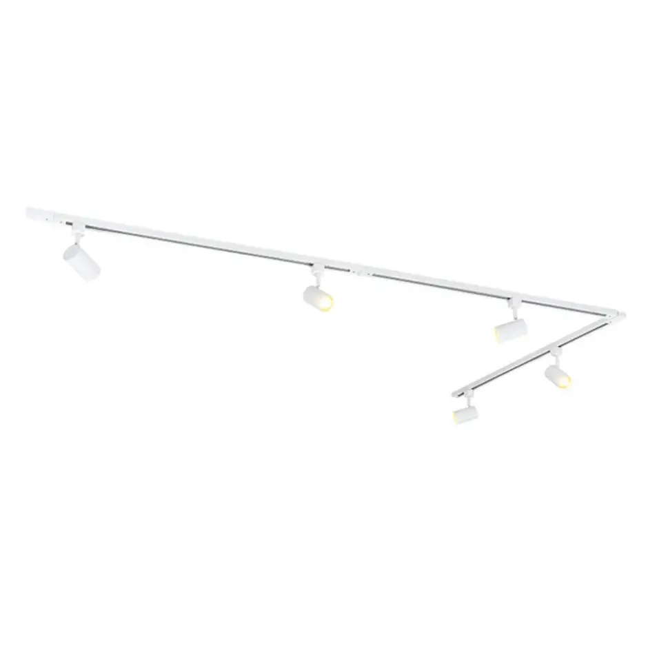 Qazqa railverlichting set iconic jeana wit gu10