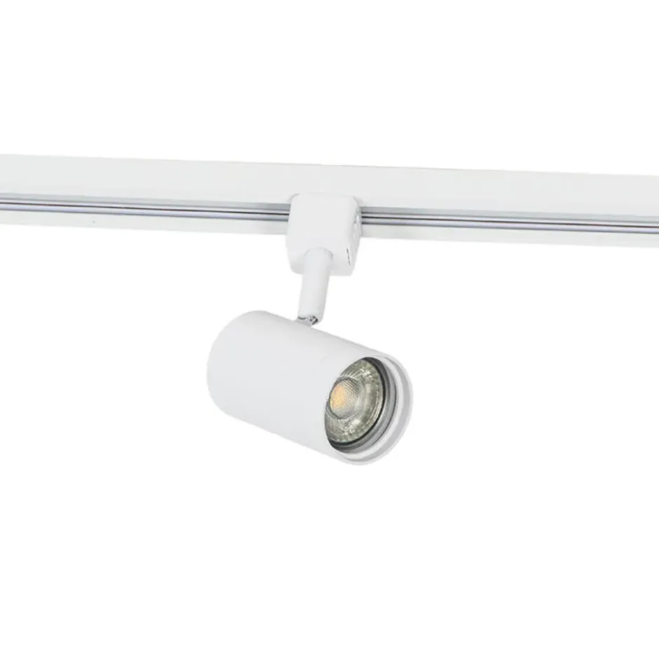Qazqa railverlichting set iconic jeana wit gu10