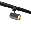 Qazqa railverlichting set iconic jeana zwart gu10