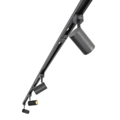 Qazqa railverlichting set iconic jeana zwart gu10