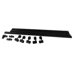Qazqa railverlichting set iconic jeany zwart gu10