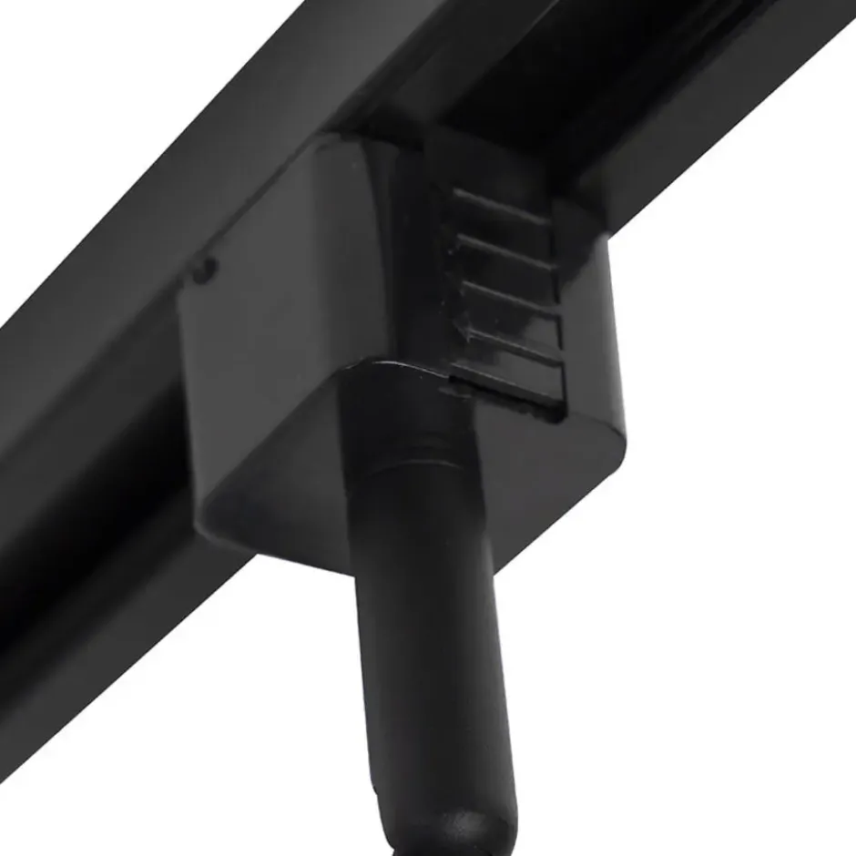 Qazqa railverlichting set iconic jeany zwart gu10
