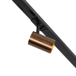 Qazqa railverlichting set jeana bronskleurig gu10