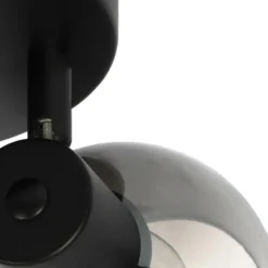 Qazqa richtbare spot vidro zwart e14