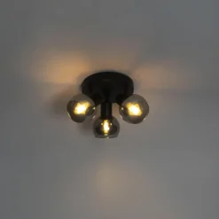 Qazqa richtbare spot vidro zwart e14