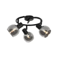 Qazqa richtbare spot vidro zwart e14
