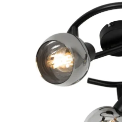 Qazqa richtbare spot vidro zwart e14