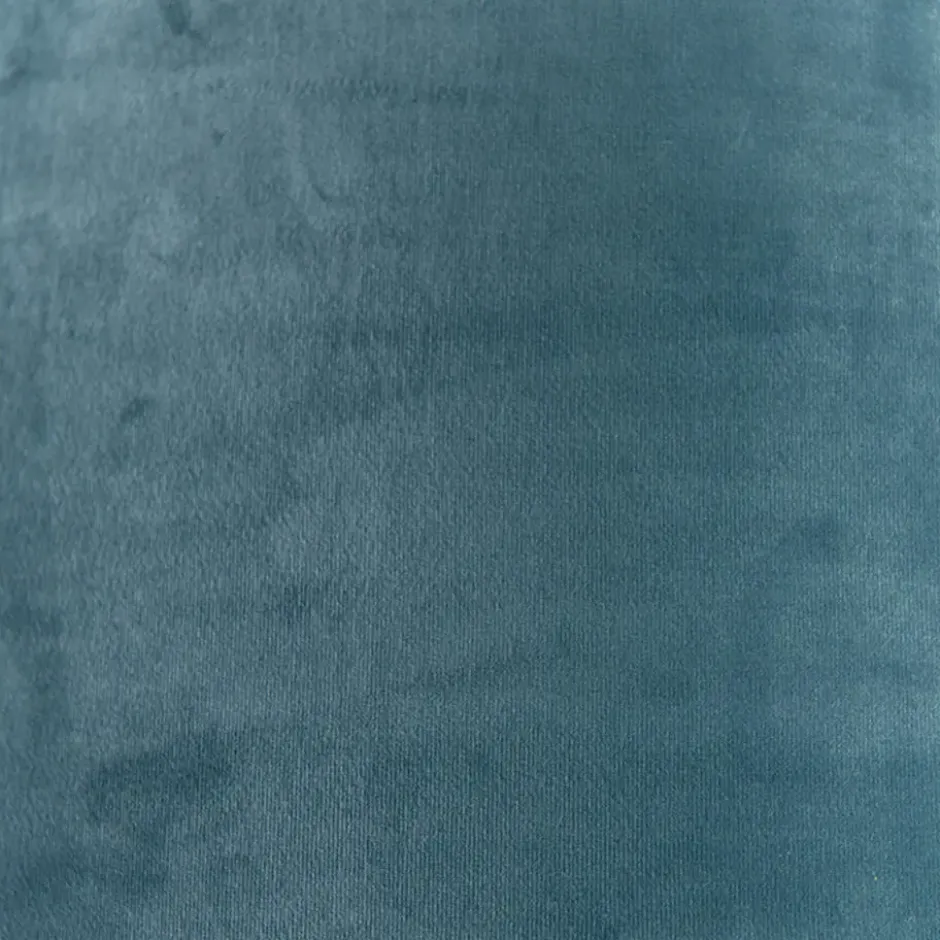 Qazqa rond cilinder velours blauw