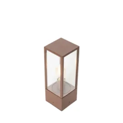 Qazqa sokkellamp charlois bruin e27