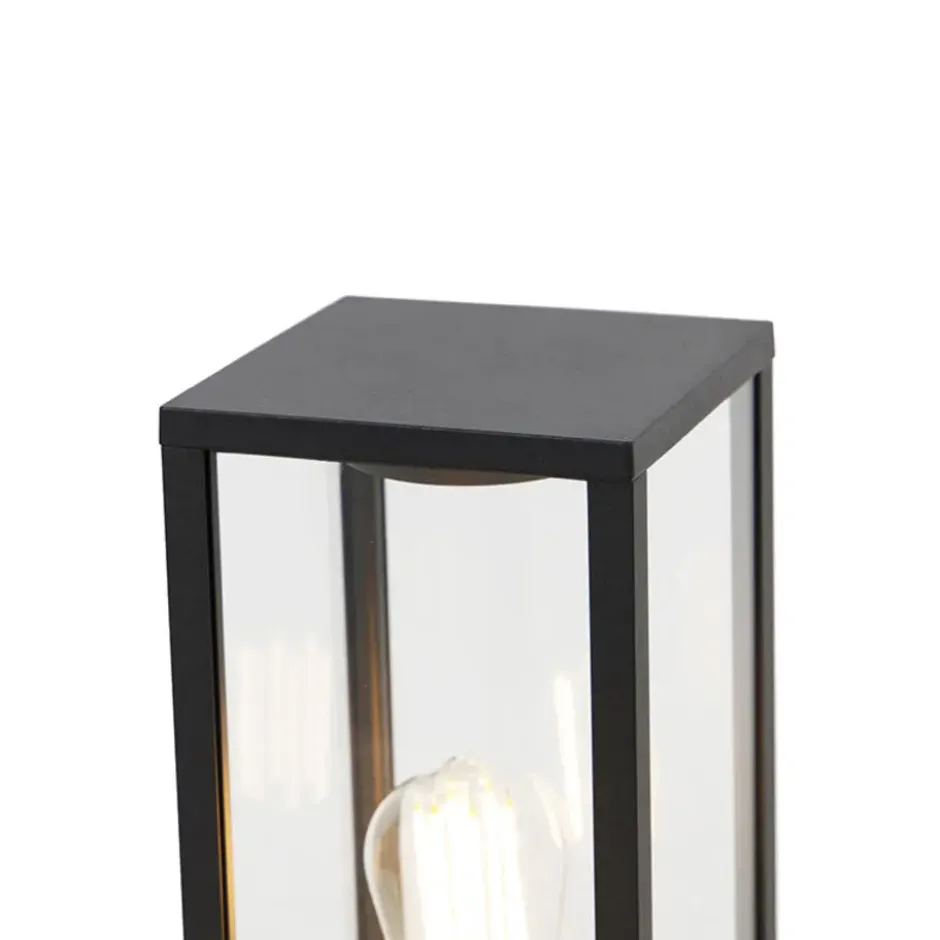 Qazqa sokkellamp charlois zwart e27