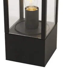Qazqa sokkellamp charlois zwart e27