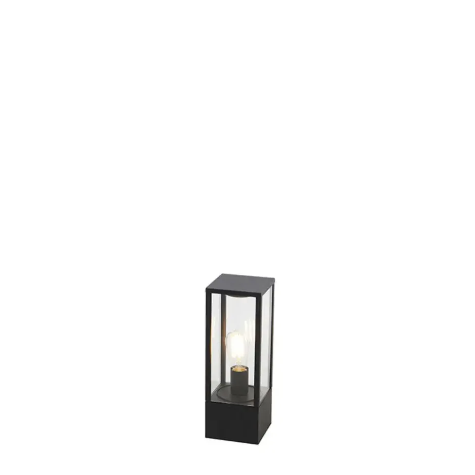 Qazqa sokkellamp charlois zwart e27