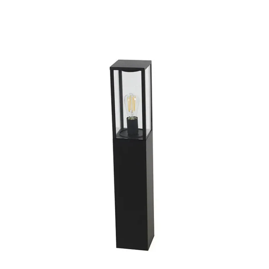 Qazqa sokkellamp charlois zwart e27
