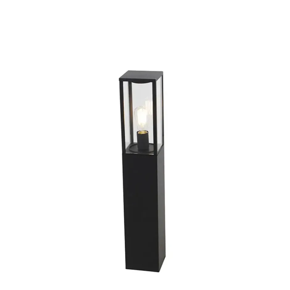 Qazqa sokkellamp charlois zwart e27