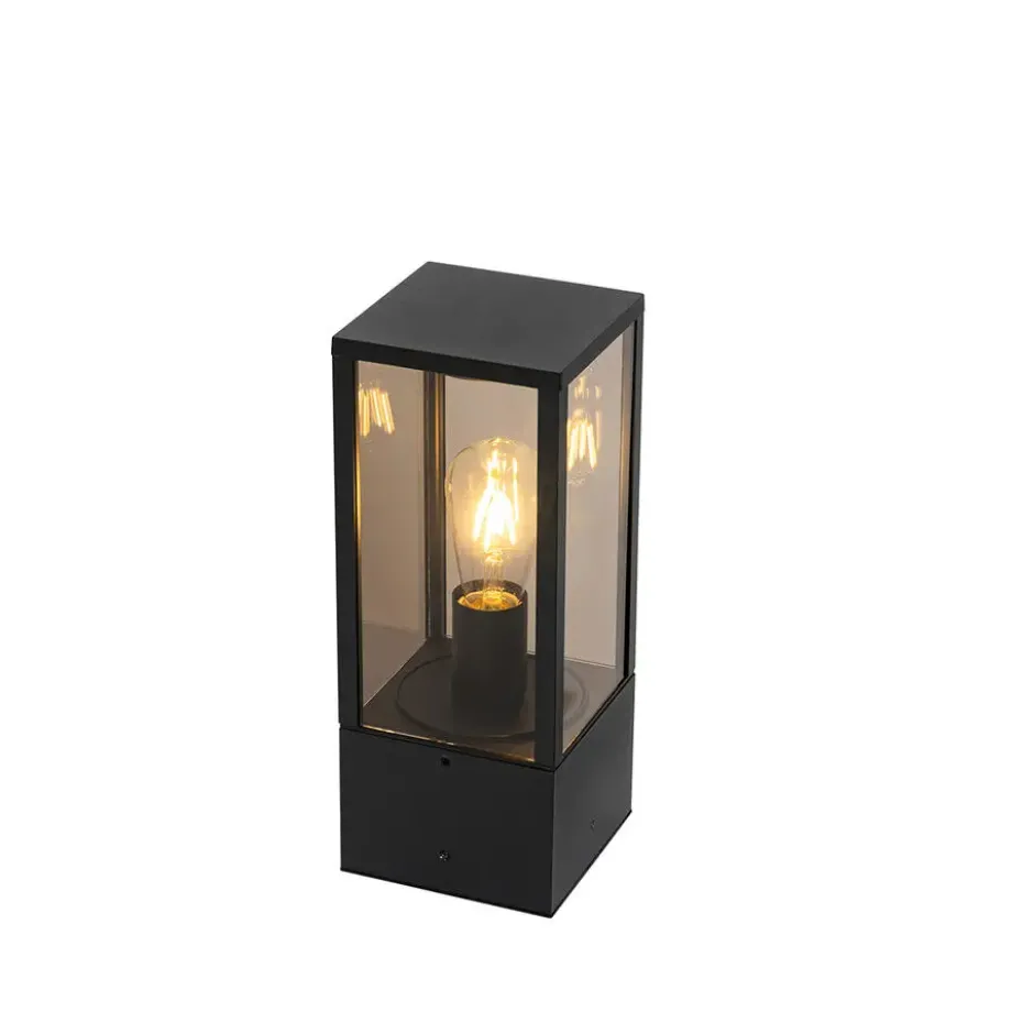 Qazqa sokkellamp charlois zwart e27