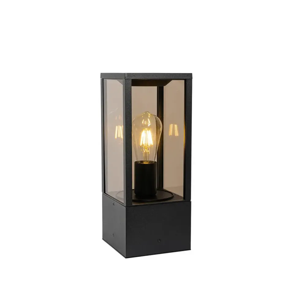 Qazqa sokkellamp charlois zwart e27